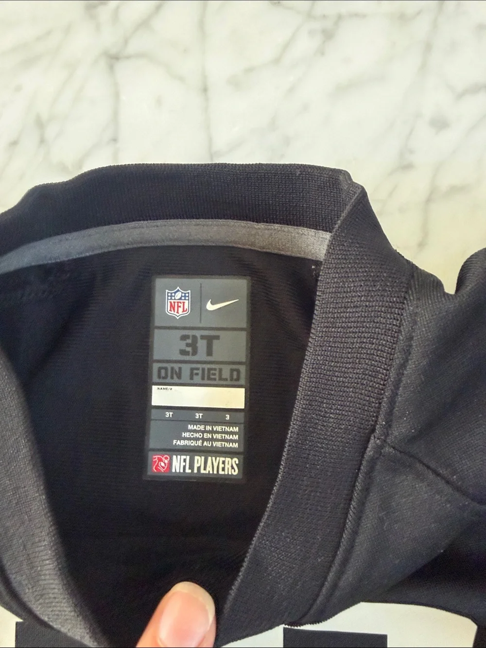 Las Vegas Raiders Josh Jacobs Nike Black Game Jersey Sz 3T NWOT